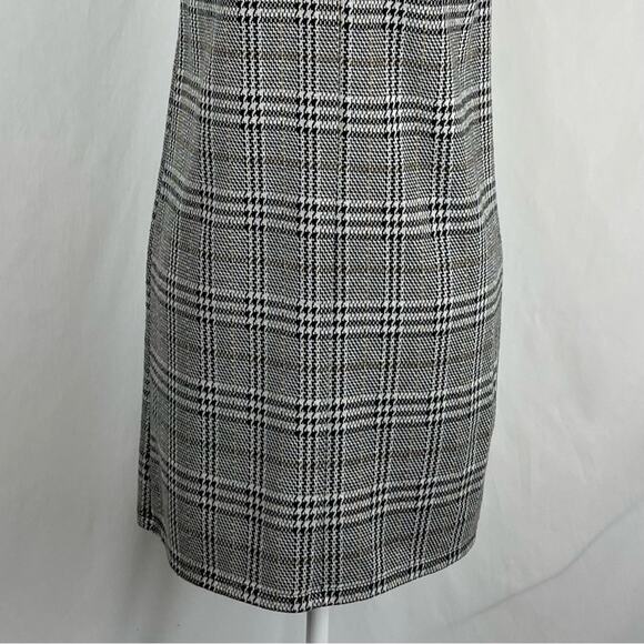 ZARA Sequined Embroidered Floral Plaid Party Date Night Mini Dress NWOT Size S - Picture 8 of 13